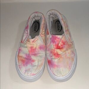 Soda Pink and Orange Tie-Dye Sneakers